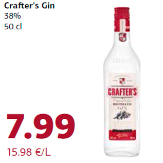 Allahindlus - Crafter’s Gin 38% 50 cl