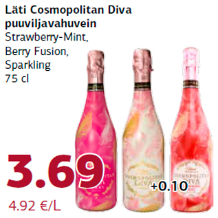 Allahindlus - Läti Cosmopolitan Diva puuviljavahuvein