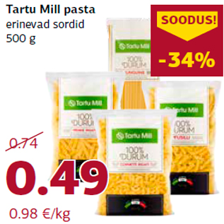 Allahindlus - Tartu Mill pasta