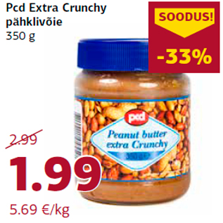 Allahindlus - Pcd Extra Crunchy pähklivõie 350 g