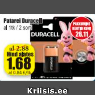 Allahindlus - Patarei Duracell