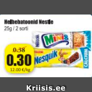 Allahindlus - Helbedbatoonid Nestle