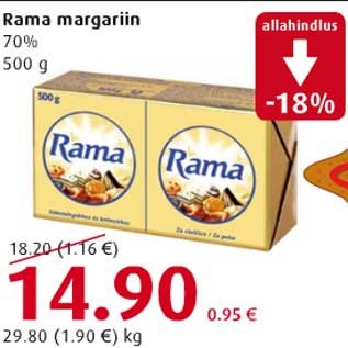 Allahindlus - Rama margariin