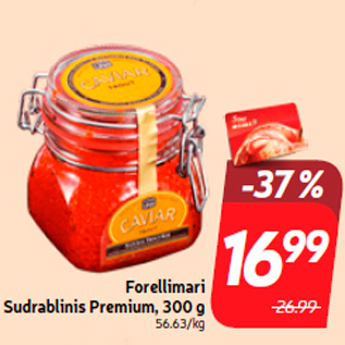 Скидка - Икра форели Sudrablinis Premium, 300 г