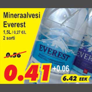 Allahindlus - Mineraalvesi Everest