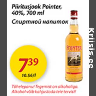 Allahindlus - Piiritusjook Pointer