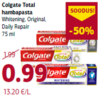 Allahindlus - Colgate Total hambapasta