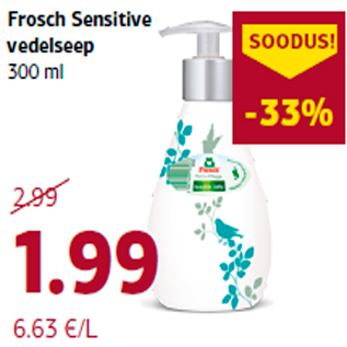 Allahindlus - Frosch Sensitive vedelseep 300 ml