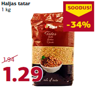 Allahindlus - Haljas tatar 1 kg