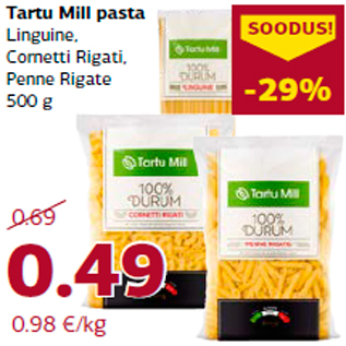 Allahindlus - Tartu Mill pasta