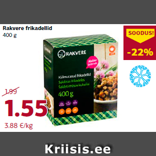 Allahindlus - Rakvere frikadellid 400 g