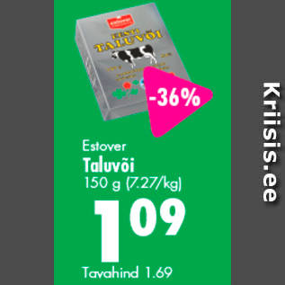 Allahindlus - Estover Taluvõi 150 g