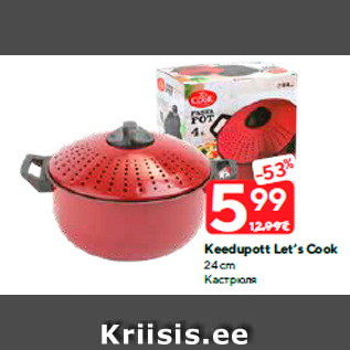 Allahindlus - Keedupott Let’s Cook 24 cm