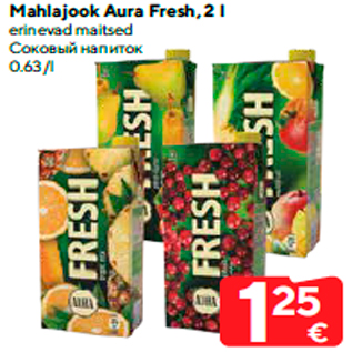 Allahindlus - Mahlajook Aura Fresh, 2 l