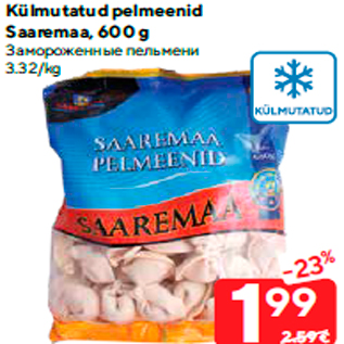 Allahindlus - Külmutatud pelmeenid Saaremaa, 600 g