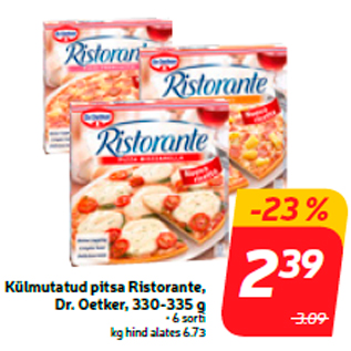 Allahindlus - Külmutatud pitsa Ristorante, Dr. Oetker, 330-335 g