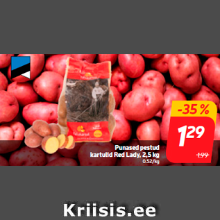 Allahindlus - Punased pestud kartulid Red Lady, 2,5 kg