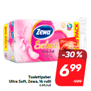 Allahindlus - Tualettpaber Ultra Soft, Zewa, 16 rulli