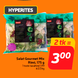 Allahindlus - Salat Gourmet Mix Rimi, 175 g