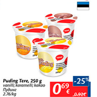 Allahindlus - Puding Tere, 250 g