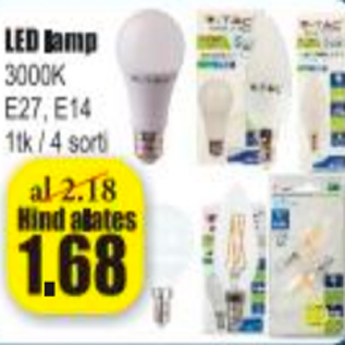 Allahindlus - LED lamp 3000K