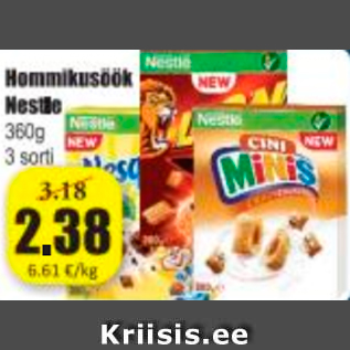 Allahindlus - Hommikusöök Nestle