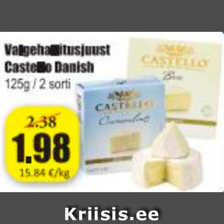 Allahindlus - Valgehallitusjuust Castello Danish