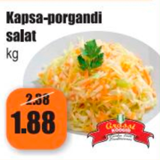 Allahindlus - Kapsa-porgandi salat kg