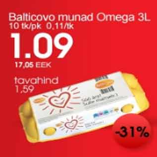 Allahindlus - Balticovo munad Omega 3L