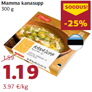 Allahindlus - Mamma kanasupp 300 g