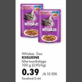 Allahindlus - Whiskas Duo kiisueine