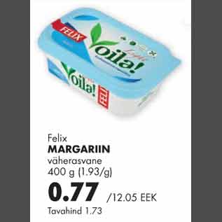 Allahindlus - Felix margariin väherasvane