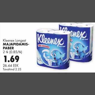 Allahindlus - Kleenex Longest majapidamispaber