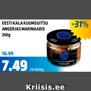 Allahindlus - EESTI KALAKUUMSUITSUITSU ANGERJAS MARINAADIS 250 g