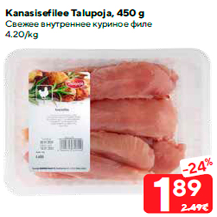 Скидка - Свежее внутреннее куриное филе