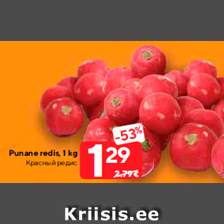Allahindlus - Punane redis, 1 kg