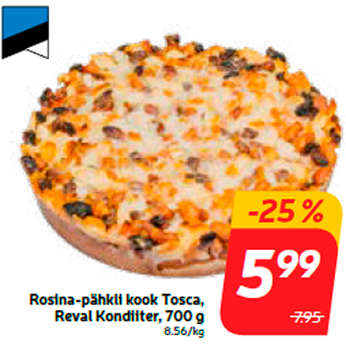 Allahindlus - Rosina-pähkli kook Tosca, Reval Kondiiter, 700 g