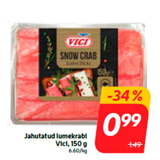 Скидка - Охлажденный снежный краб Vici, 150 г