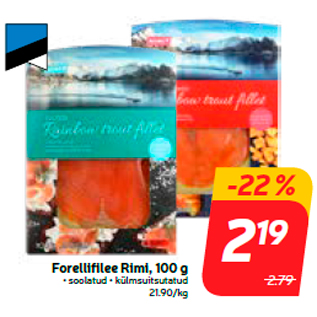 Allahindlus - Forellifilee Rimi, 100 g