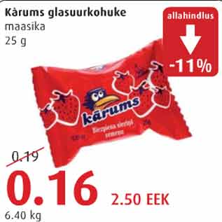 Allahindlus - Kärums glasuurkohuke