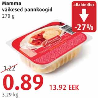 Allahindlus - Mamma väikesed pannkoogid