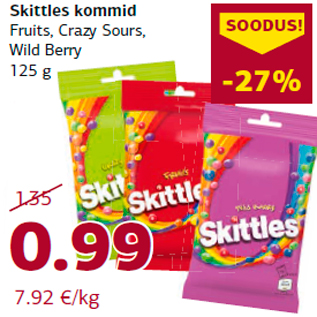 Allahindlus - Skittles kommid