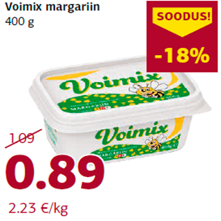 Allahindlus - Voimix margariin 400 g