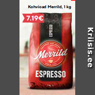 Скидка - Кофе в зернах Merrild, 1 кг