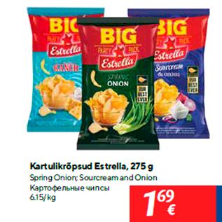 Allahindlus - Kartulikrõpsud Estrella, 275 g