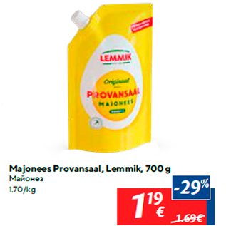 Allahindlus - Majonees Provansaal, Lemmik, 700 g