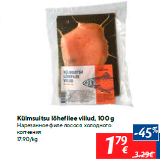 Allahindlus - Külmsuitsu lõhefilee viilud, 100 g