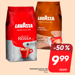 Allahindlus - Kohvioad Lavazza, 1 kg