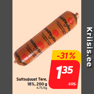 Allahindlus - Suitsujuust Tere, 18%, 200 g