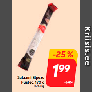 Скидка - Салами Elpozo Fuetec, 170 г